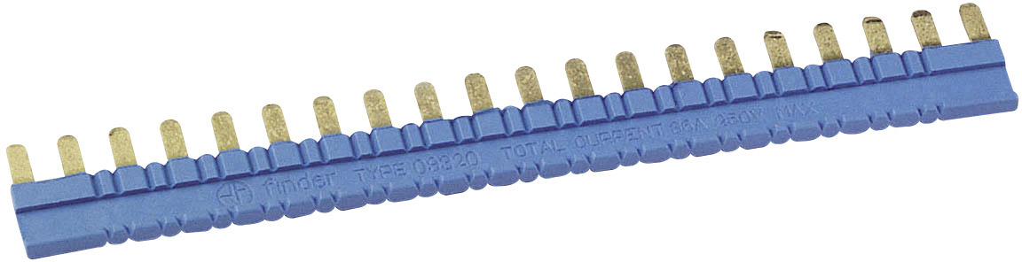 Finder Relais Stromschiene 093.20 Kammbrücke blau für Serie 38
